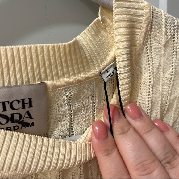 NWT Scotch & Soda Open Knit Top - Picture 5 of 5